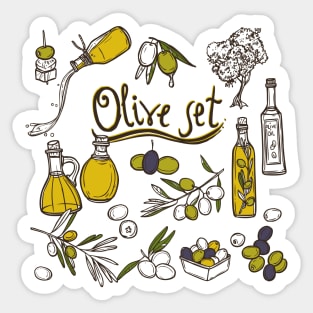 Olive Set Sticker